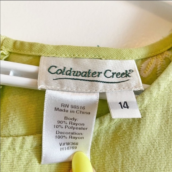 Vintage green daisy embroidered shift dress - Picture 5 of 9